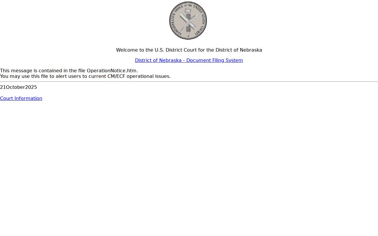 Valley County case search federal CM ECF distinction