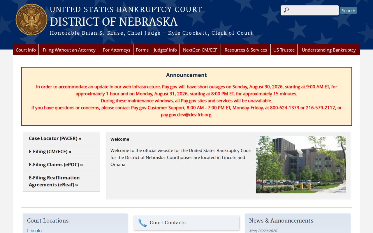 Valley County court records federal bankruptcy court source distinction